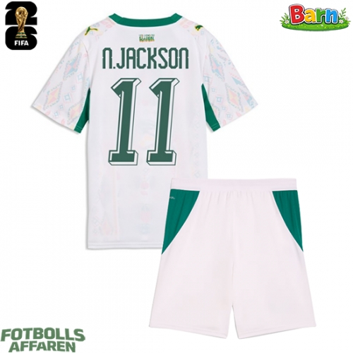 Senegal Nicolas Jackson #11 Hemmaställ Barn VM 2026 Kortärmad (+ Korta byxor)